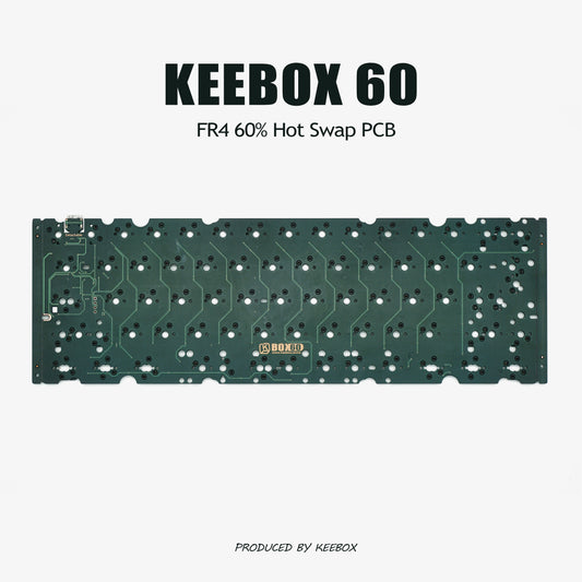 Keebox BOX60 60% Layout Hot Swap PCB PCB Support GH60 Layout Hot swapping PCB