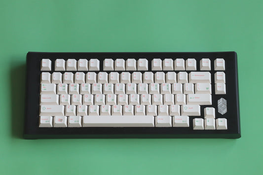Shenpo Pink Green Korean Hangul Keycaps