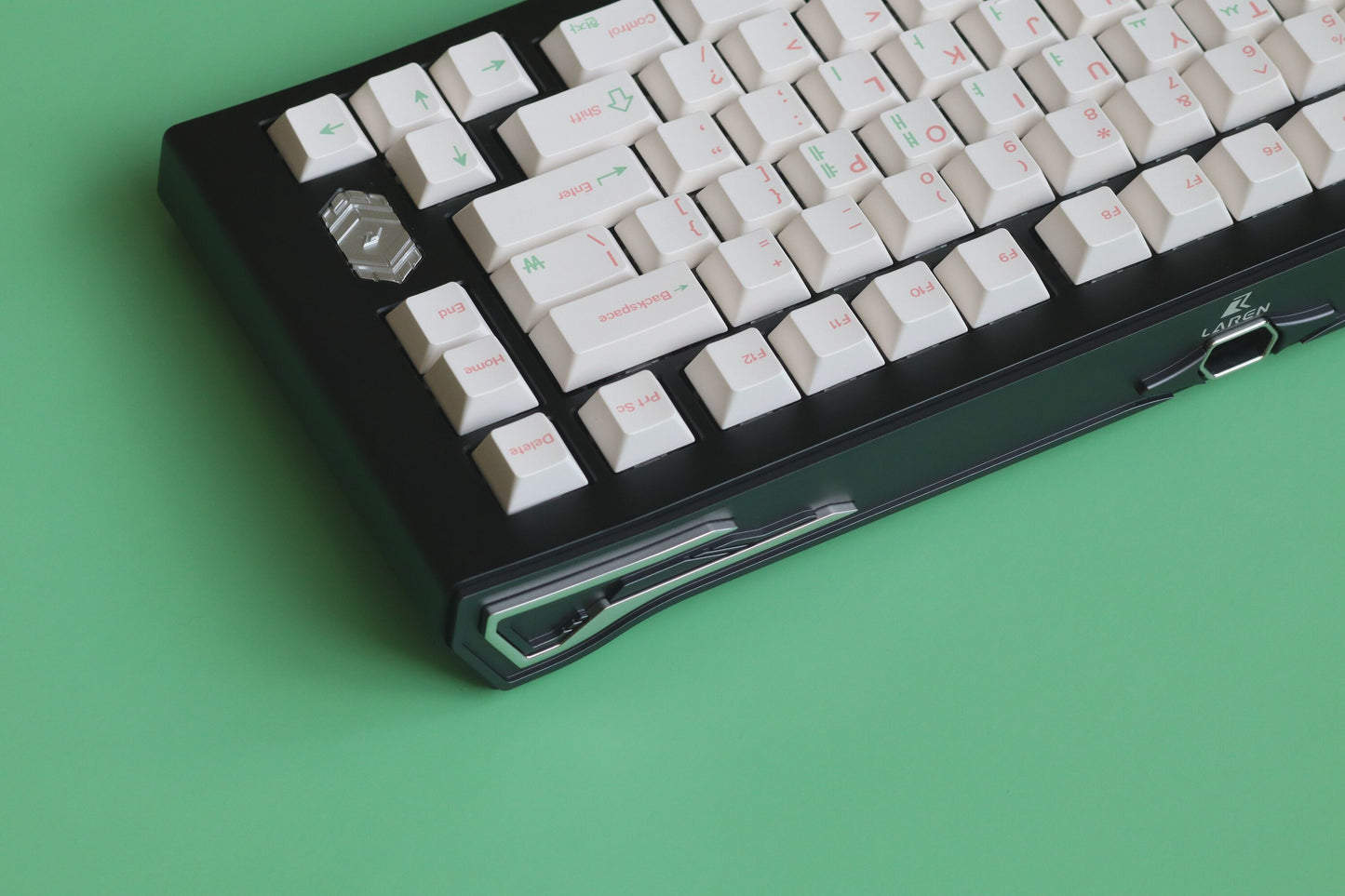 Shenpo Pink Green Korean Hangul Keycaps