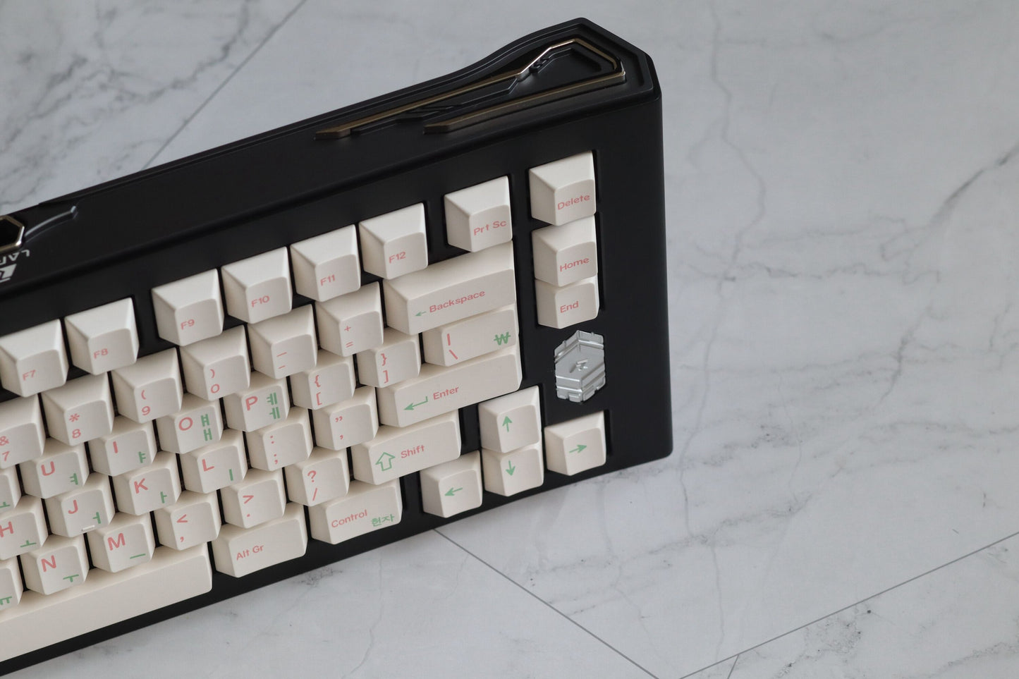 Shenpo Pink Green Korean Hangul Keycaps